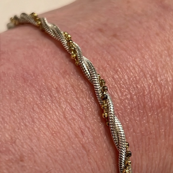 Vintage Napier Silver & Gold Bracelet. - Picture 4 of 5